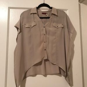 Left on Houston Silk Button Down